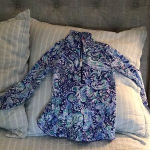 Lilly Pulitzer girl quarter zip pullover